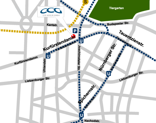 Anfahrtsskizze zur CCG Berlin